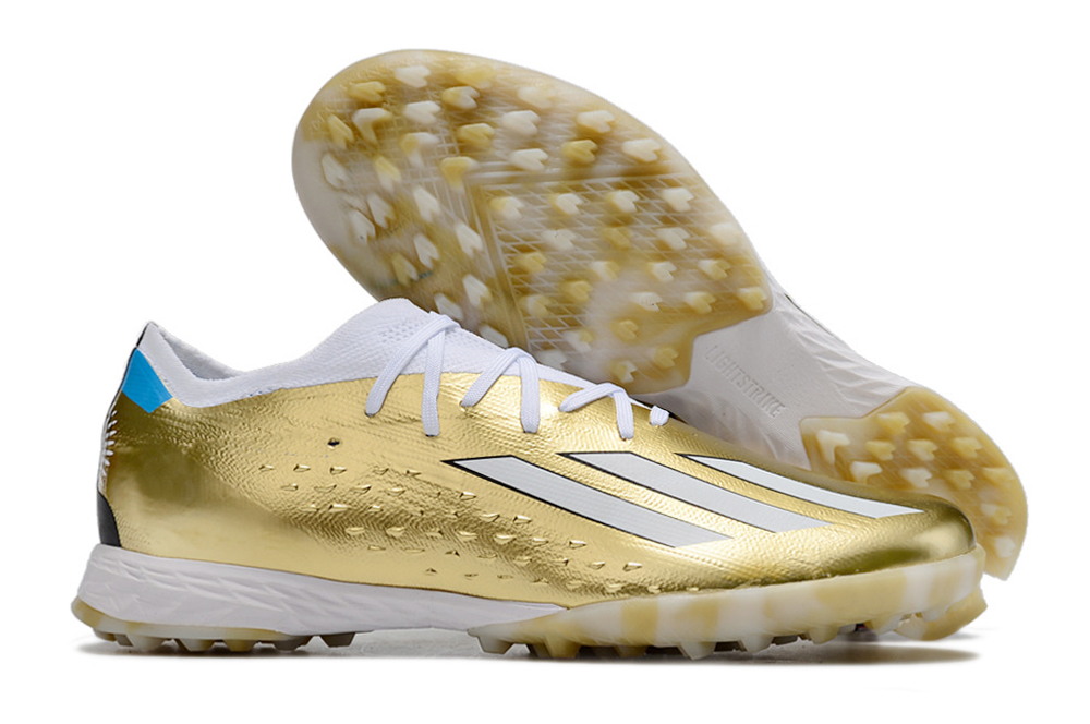 Adidas X Speedportal Messi.1 TF Leyenda - Gold Metallic/White/Pulse Blue