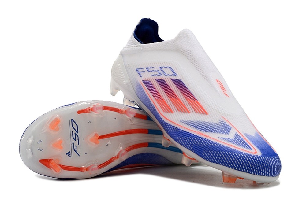 Adidas F50 Elite Laceless FG Advancement - White/Blue/Red