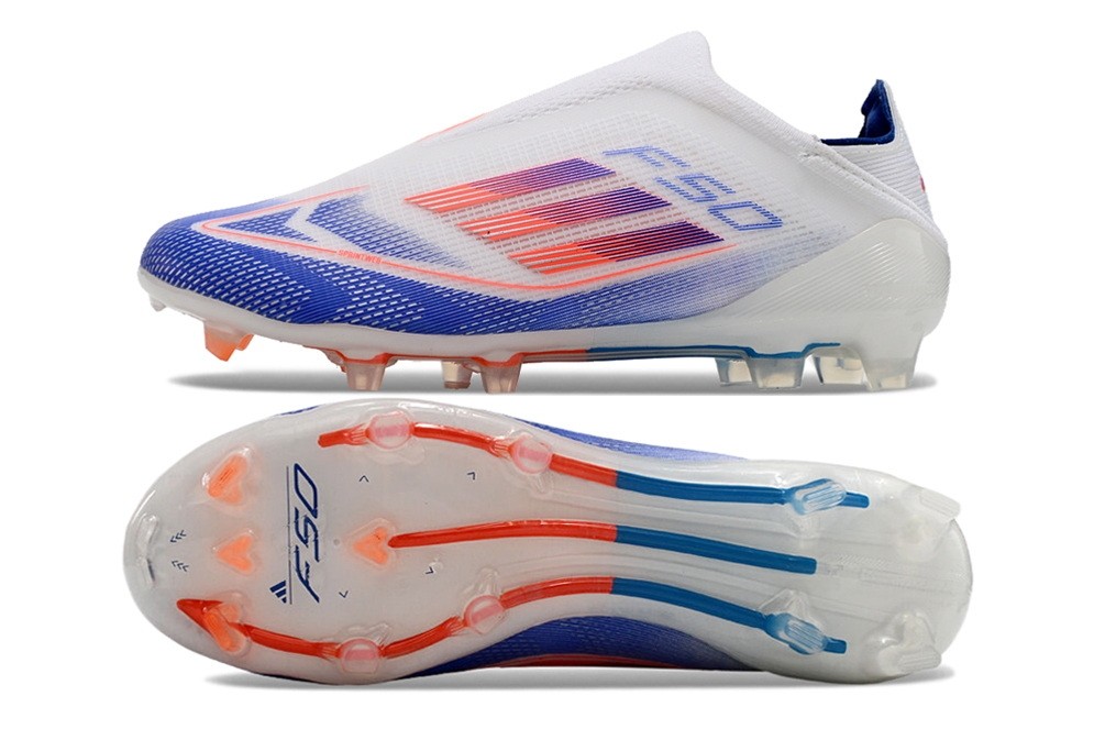 Adidas F50 Elite Laceless FG Advancement - White/Blue/Red