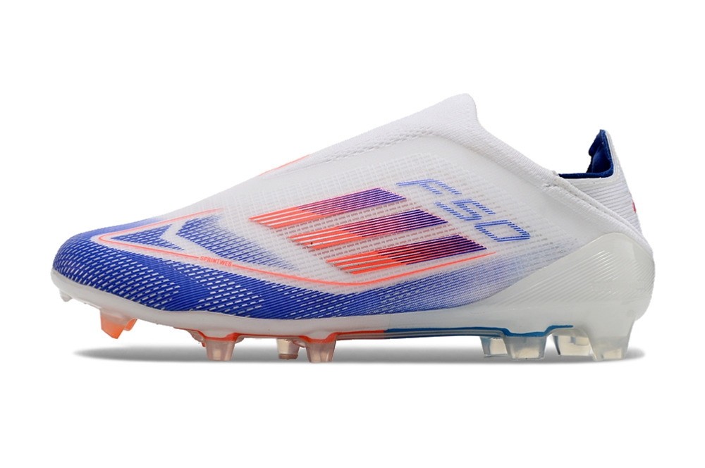 Adidas F50 Elite Laceless FG Advancement - White/Blue/Red