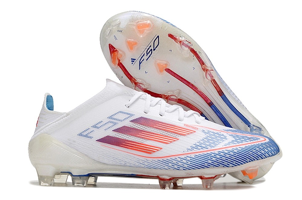 Adidas F50 Elite FG 2024 Advancement Pack - White/Solar Red/Lucid Blue