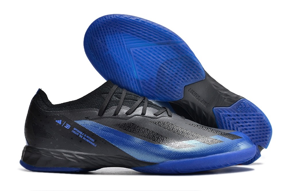 Adidas X Crazyfast.1 Bugatti IC Indoor Cleats - Black/Blue