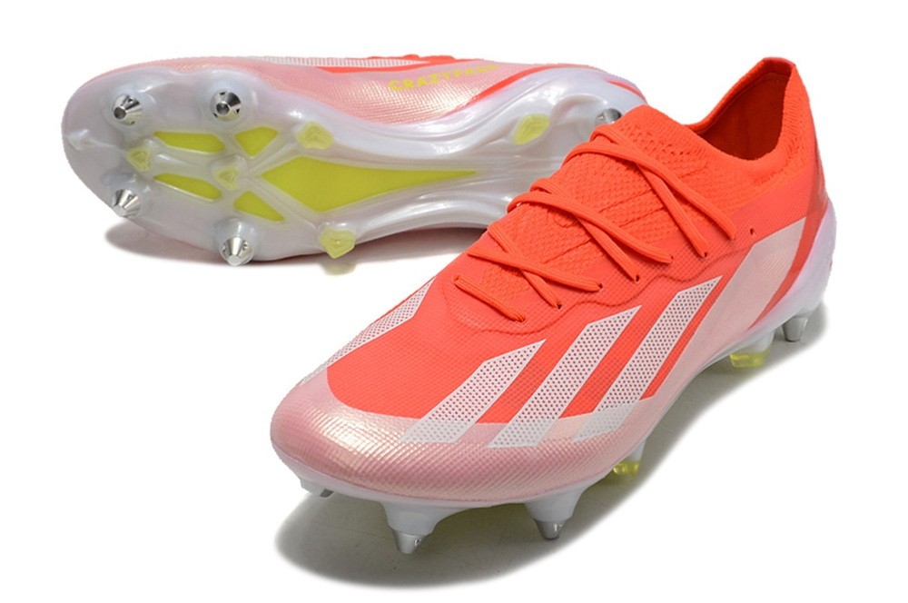 Adidas X Crazyfast.1 Laced Soft Ground Energy Citrus - Red/White/Solar Yellow