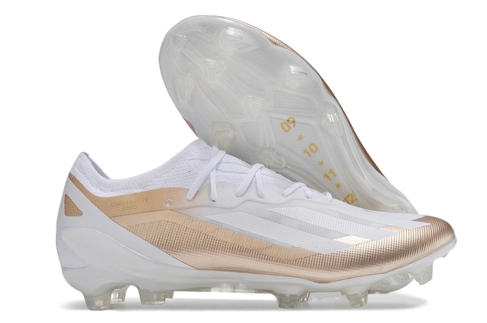 Adidas X Crazyfast.1 Messi El Ocho Elite FG - White/Gold