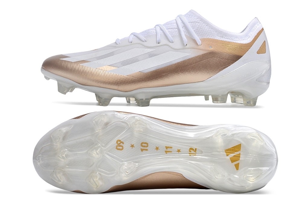 Adidas X Crazyfast.1 Messi El Ocho Elite FG - White/Gold