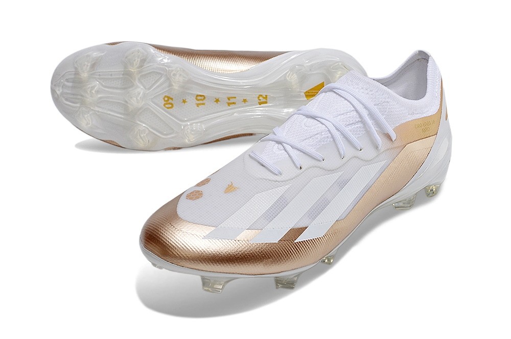 Adidas X Crazyfast.1 Messi El Ocho Elite FG - White/Gold