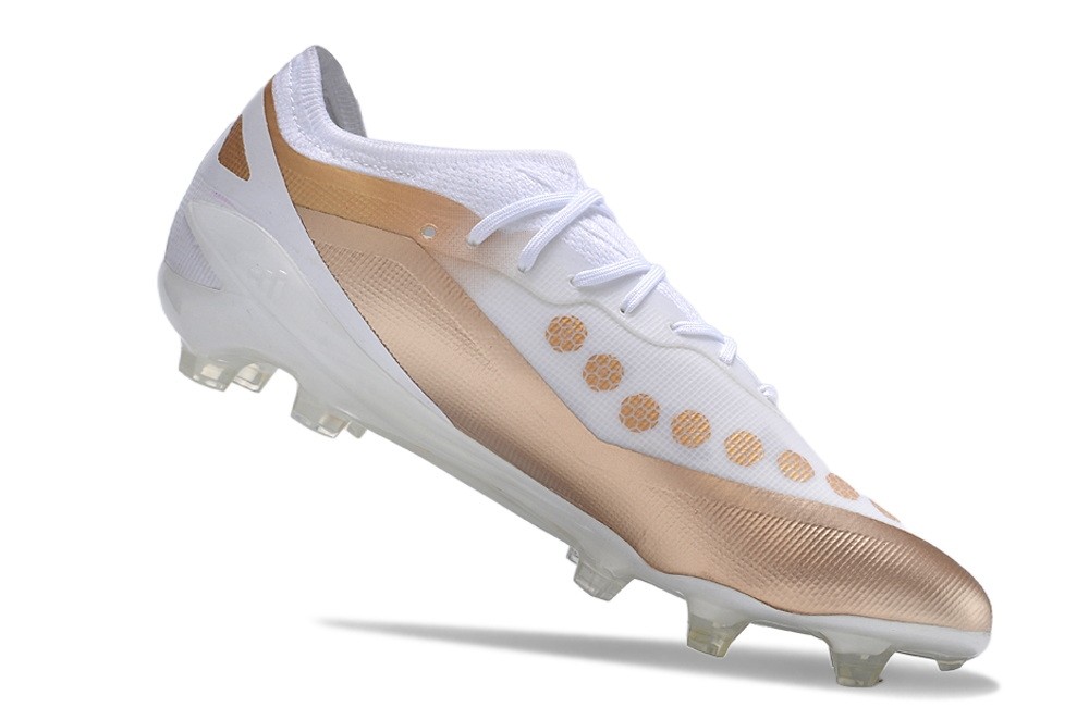 Adidas X Crazyfast.1 Messi El Ocho Elite FG - White/Gold