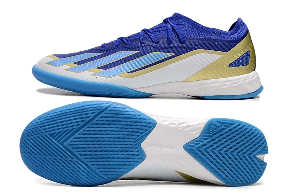 Adidas X Crazyfast.1 Messi IC Indoor Cleats - Lucid Blue/White