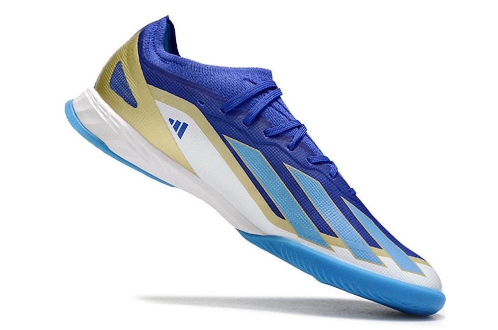 Adidas X Crazyfast.1 Messi IC Indoor Cleats - Lucid Blue/White