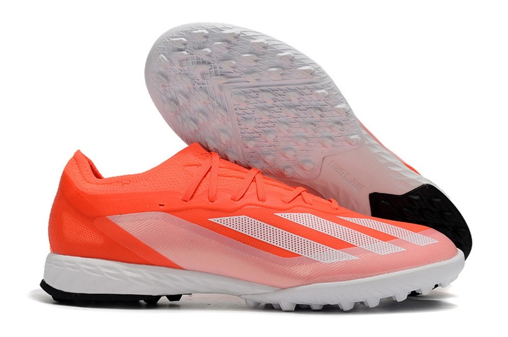 Adidas X Crazyfast.1 TF Turf Cleats Energy Citrus Pack - Solar Red/White