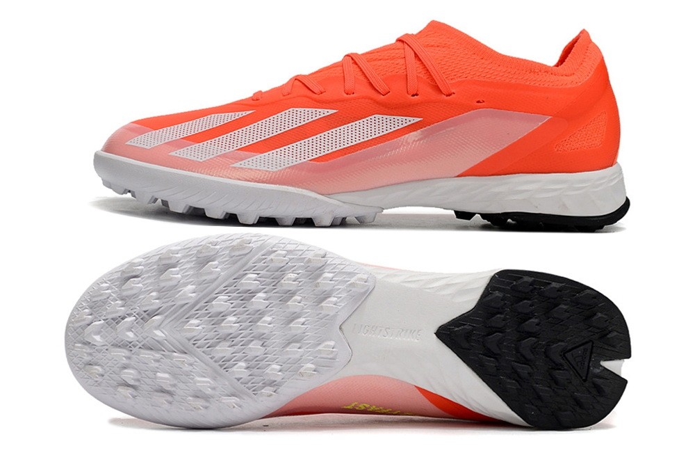 Adidas X Crazyfast.1 TF Turf Cleats Energy Citrus Pack - Solar Red/White