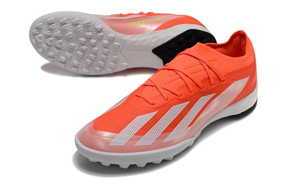 Adidas X Crazyfast.1 TF Turf Cleats Energy Citrus Pack - Solar Red/White