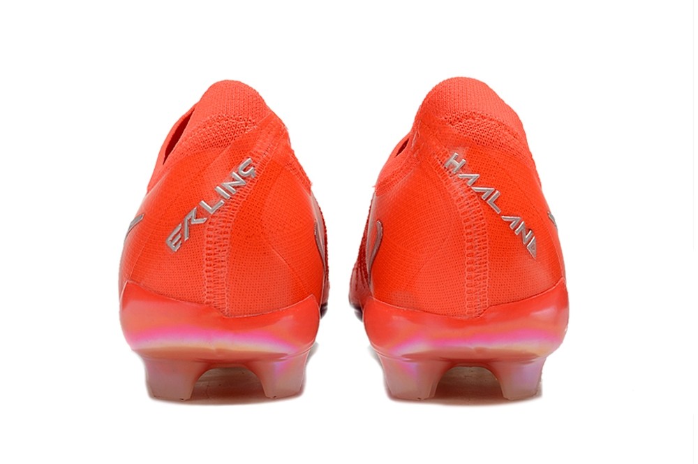 Nike Phantom GX 2 Low-Top Elite FG Haaland - Bright Red/Metallic silver