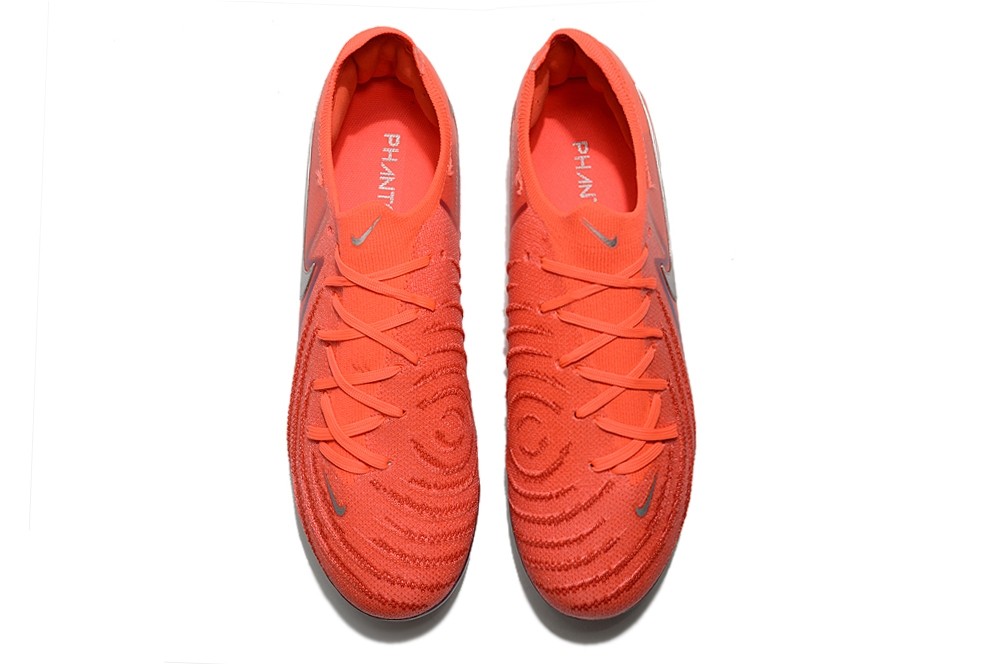 Nike Phantom GX 2 Low-Top Elite FG Haaland - Bright Red/Metallic silver