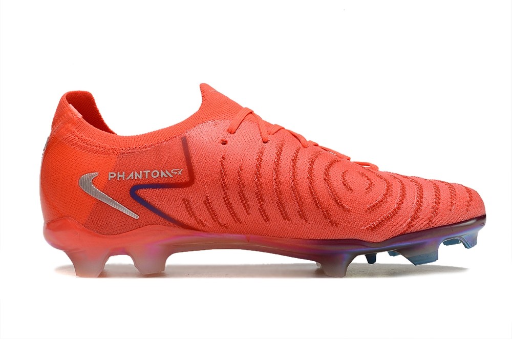 Nike Phantom GX 2 Low-Top Elite FG Haaland - Bright Red/Metallic silver