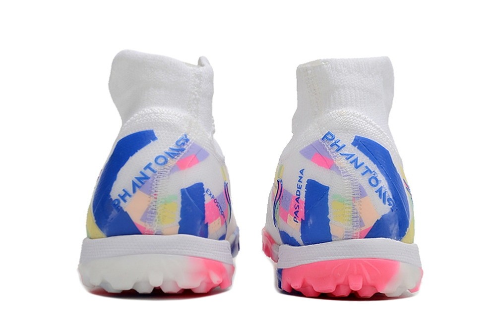 Nike Phantom Luna 2 So Cal Disruption Elite TF Cleats - White/Blue/Pink