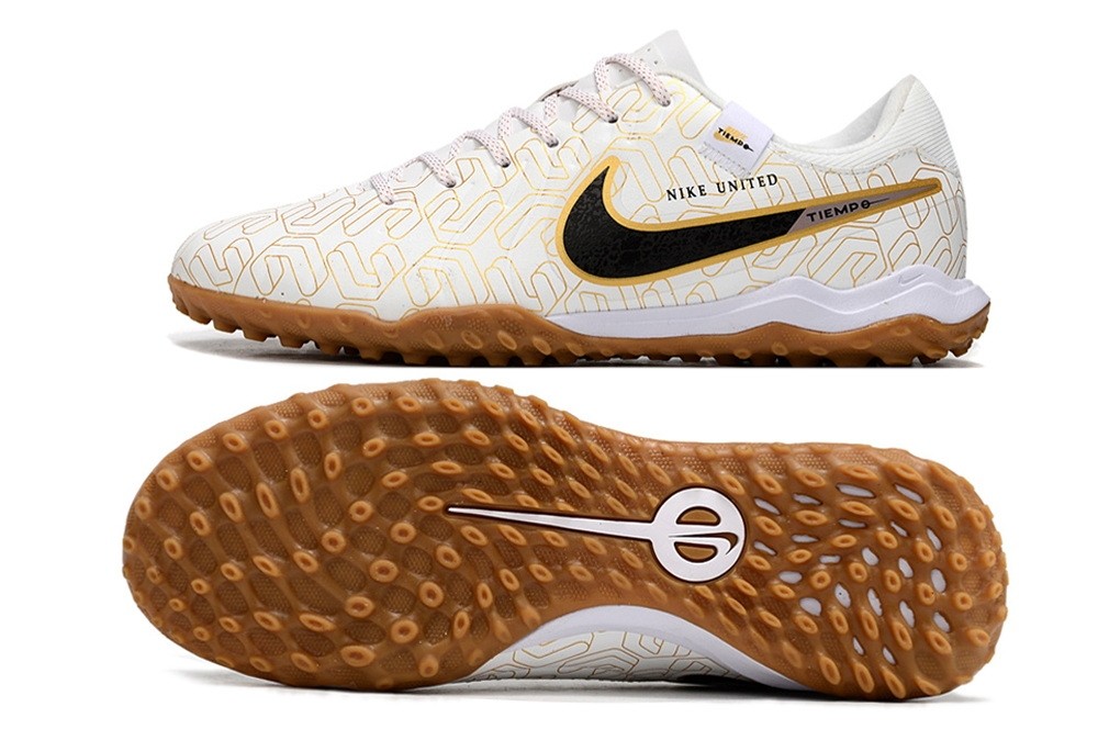 Nike Tiempo Legend 10 United Golden Pro TF - White/Metallic Gold