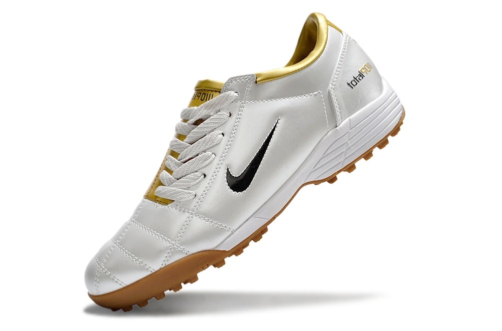 Nike Total 90 III T90 TF Turf  Soccer Cleats - White/Gold/Black