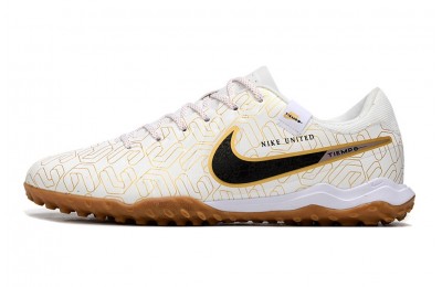 Nike Tiempo Legend 10 United Golden Pro TF - White/Metallic Gold