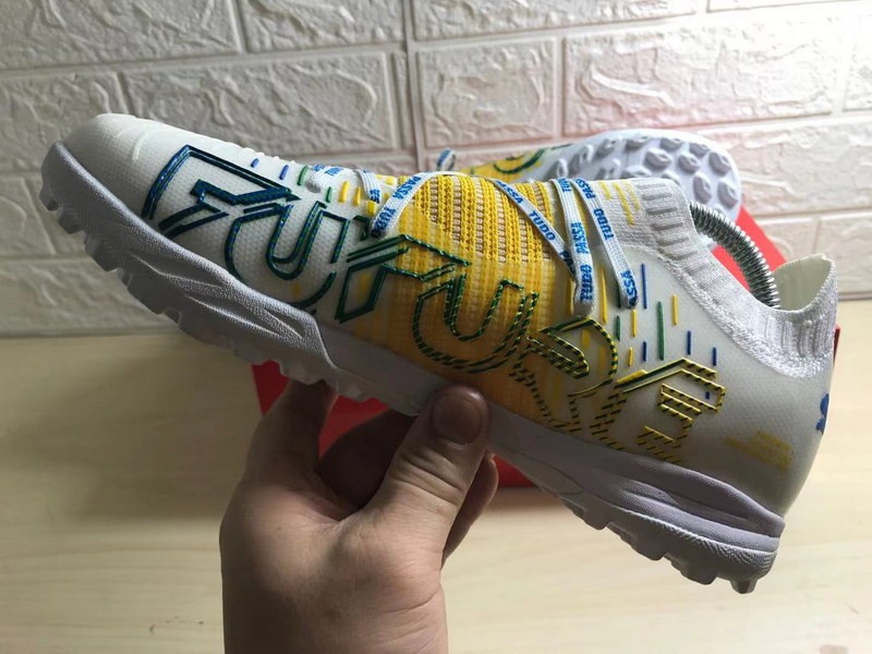 Get The Latest Puma Future Z 1 1 Tf Neymar Copa America In White Yellow Blue Cleats